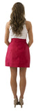 Charlotte Skirt- Red- Cotton Sateen Unlined