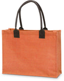 Jute Market Tote with Greek Letters