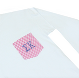Pic-A-Pocket Greek Long Sleeve Letter Shirt