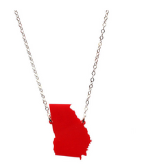 Acrylic State Solid Necklace