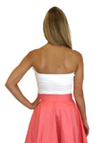 White Tube Top Back