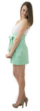 Carolina Bow Skirt- Spearmint- Cotton Sateen Lined