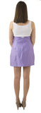 Carolina Bow Skirt- Lavender Light- Cotton Sateen Unlined