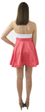 Sydney Skirt- Bright Coral- Poly Satin Unlined