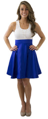 Sydney Skirt- Royal Blue- Poly Satin Lined