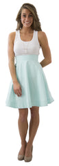 Sydney Skirt- Robins Egg- Cotton Pique Lined