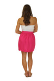 Aly Scallop Skirt- Raspberry- Twill Unlined