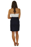 The Maddie Pencil Skirt-Navy