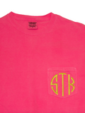 Monogrammed Pocket T-Shirt (Comfort Colors)
