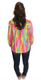 Amelia Long Sleeve Blouse - Multi Color Print