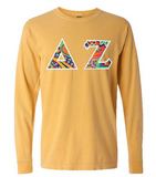 Comfort Colors Long Sleeve with Greek Letters