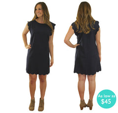 Belle Collection- Talena Scallop Dress