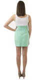 Carolina Bow Skirt- Spearmint- Cotton Sateen Lined