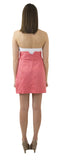 Carolina Bow Skirt - Coral- Cotton Sateen Lined