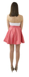Sydney Skirt- Coral- Cotton Sateen Lightweight Unlined